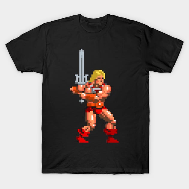 He-Man 16-bit T-Shirt by Chaosblue